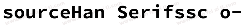 sourceHan Serifssc o字体转换